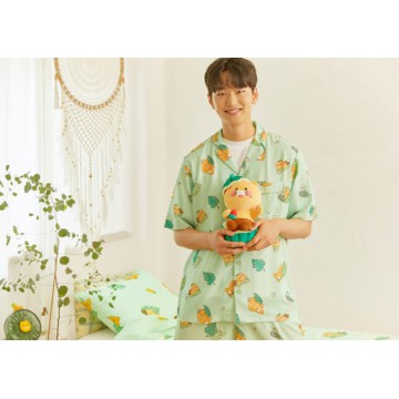 Kakao Friends - Ryan & Chunshik 綠色夏日睡衣